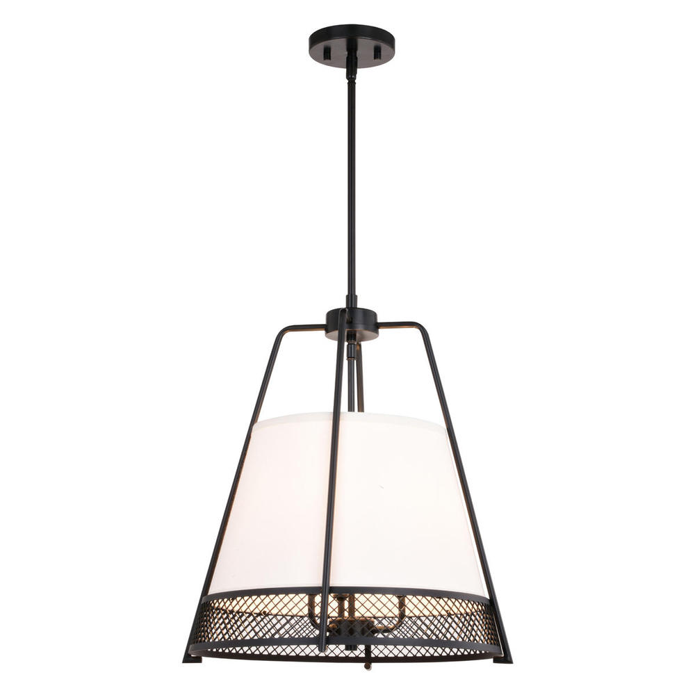 Benton 16.75-in. 3 Light Pendant Matte Black