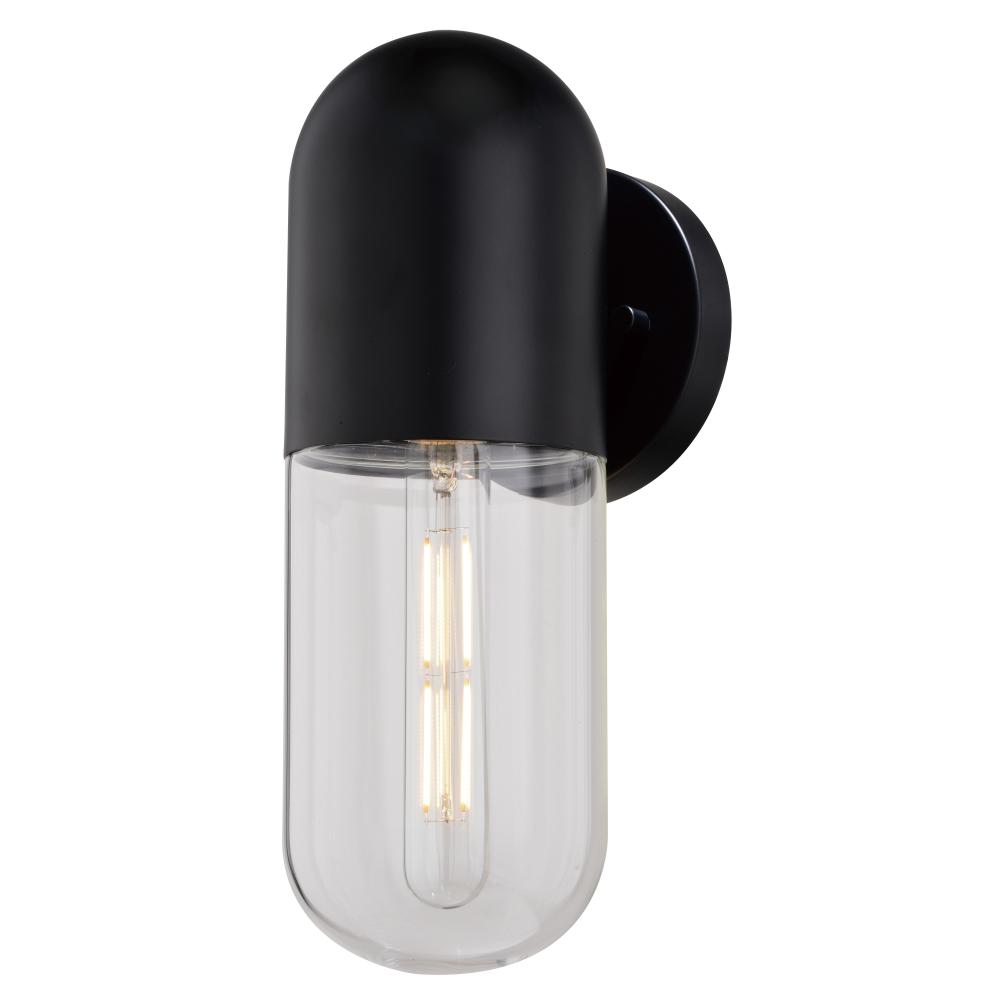 West Loop  12.5-in.H Outdoor Wall Light Matte Black