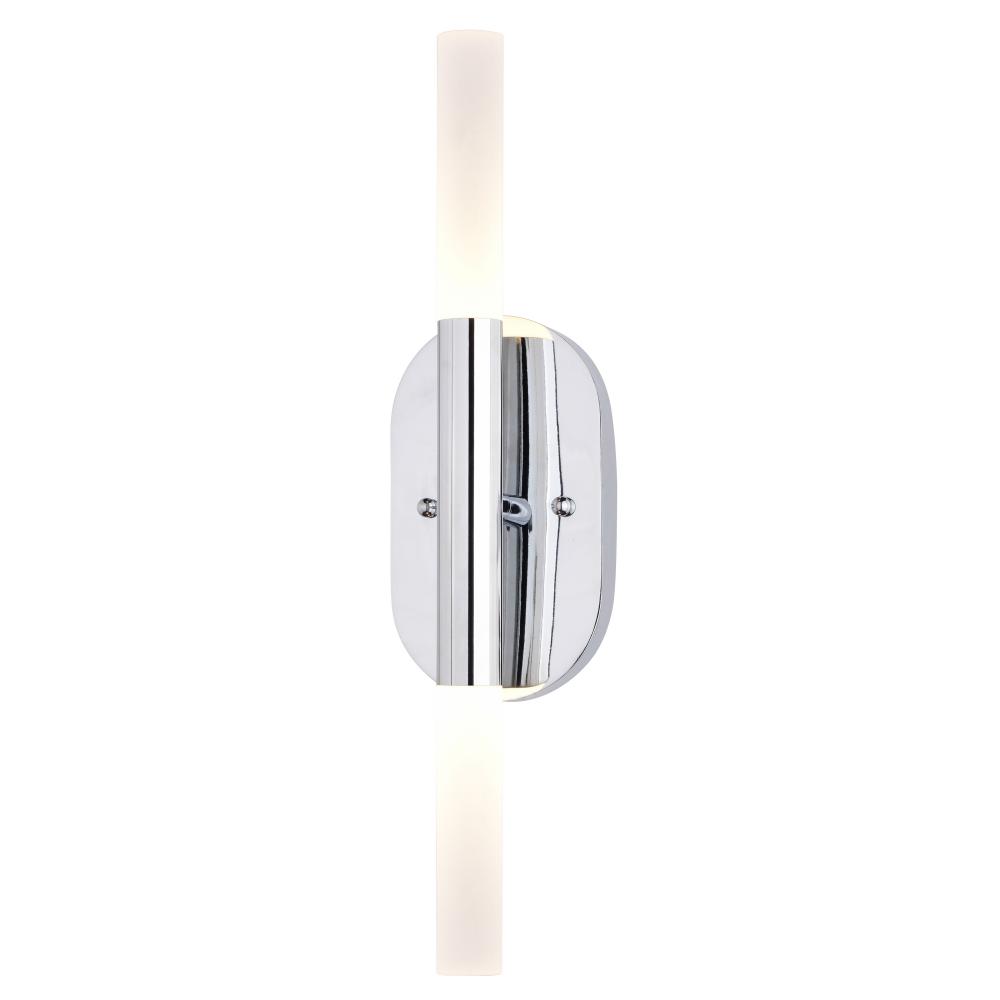 Fulton 18-in. 2 Light LED Wall Light Chrome