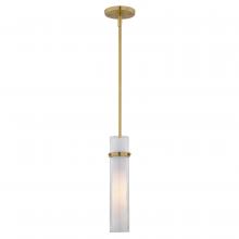 Vaxcel International P0418 - Vilo 4.5-in. W 1 Light Mini Pendant Golden Brass