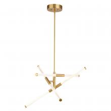 Vaxcel International P0426 - Avalon 27-in. W 6 Light LED Pendant Muted Brass