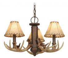 Vaxcel International LK33053WP - Lodge 3L LED Antler Fan Kit or Chandelier (Dual Mount) Weathered Patina