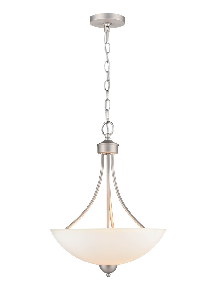 Ivey Lake 2-Light Pendant light Satin Nickel