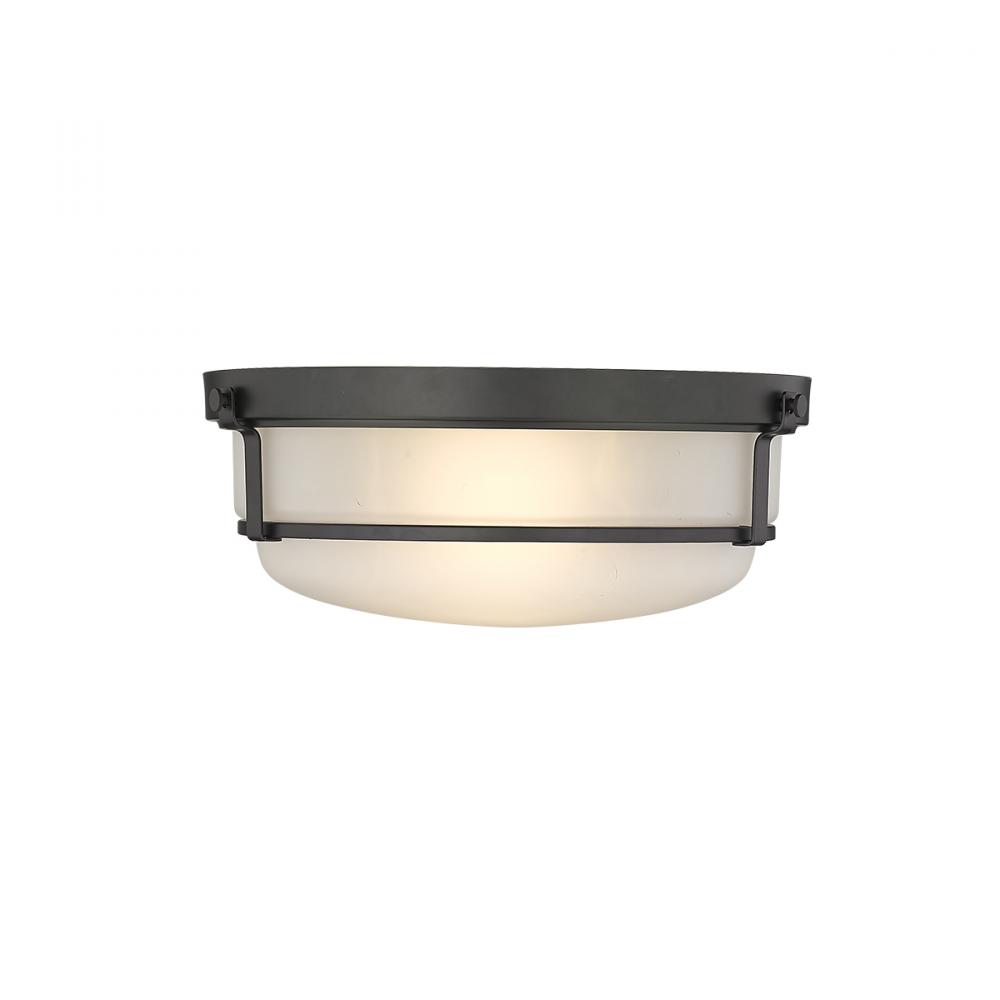 Arlson 2-Light Flushmount Ceiling Light Matte Black