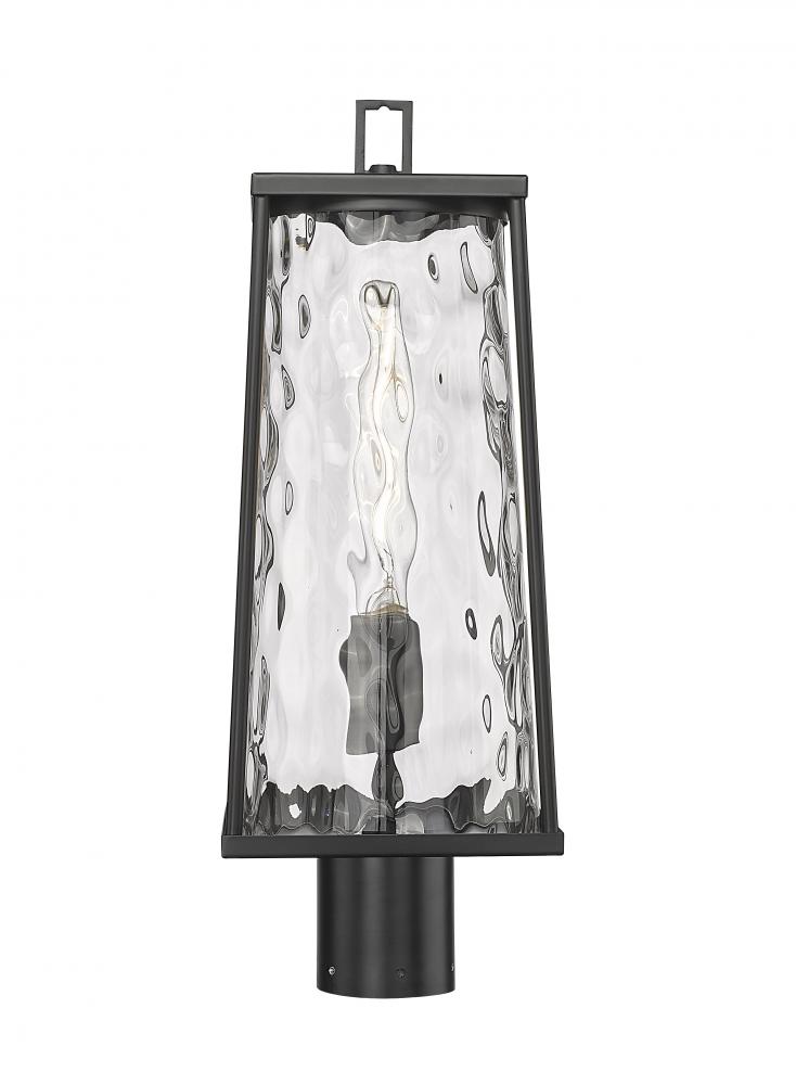 Dutton 1-Light Outdoor Post Lantern Powder Coated Black