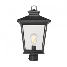 Millennium 4723-PBK - Bellmon 1-Light Outdoor Post Lantern Powder Coated Black