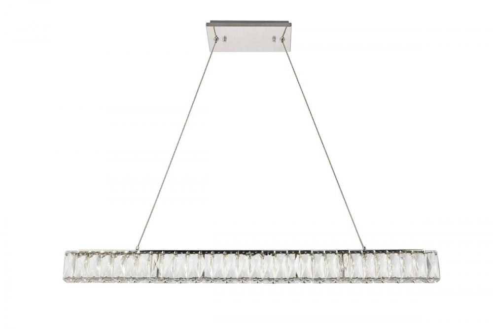 Monroe Integrated LED Chip Light Chrome Chandelier Clear Royal Cut Crystal