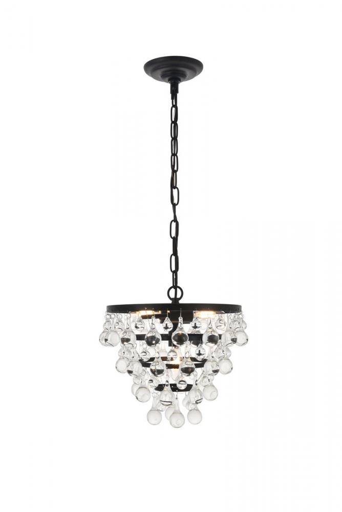 Kora 3 light Black Pendant