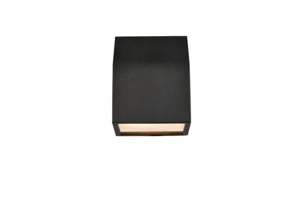 Raine Integrated LED wall sconce in black