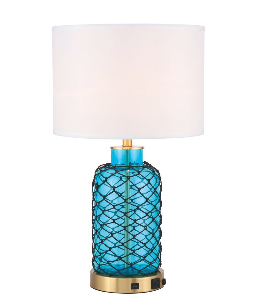 Sirena 1 light Brass Table Lamp