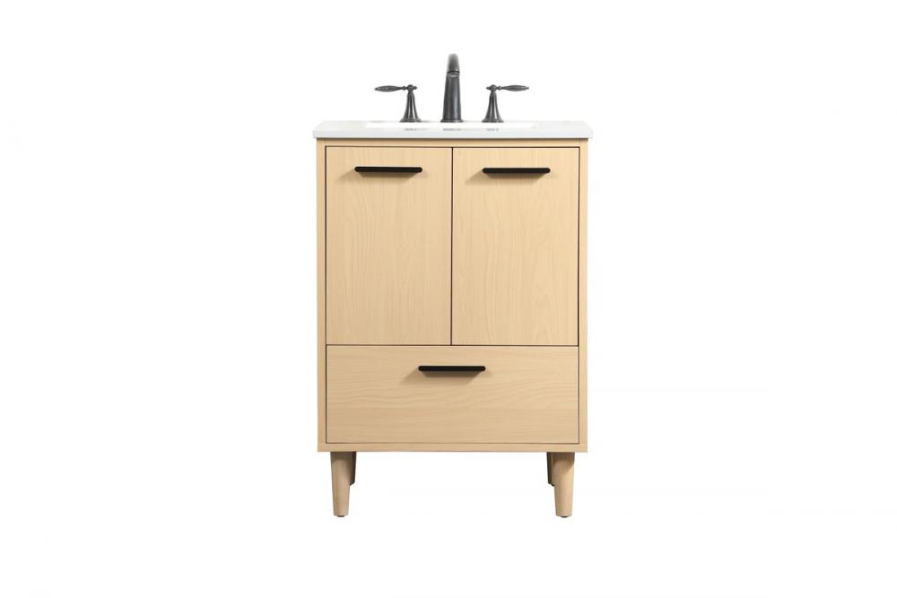 24 inch bathroom vanity in Maple