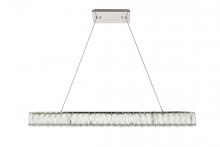 Elegant 3502D38C - Monroe Integrated LED Chip Light Chrome Chandelier Clear Royal Cut Crystal