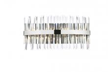 Elegant 6200W24C - Serephina 24 Inch Crystal Bath Sconce in Chrome