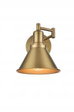 Elegant LD7326W7SG - Varden 7 inch Wall Sconce in Satin Gold