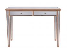 Elegant MF6-1106G - 2 Drawers Dressing table 42 in. x 18 in. x 31 in. in Gold paint