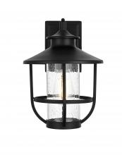 Elegant OD319W12BK - Tilton 7 inch Outdoor Pendant in Black