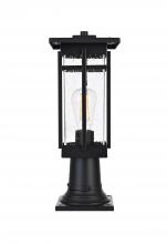 Elegant OD321P17BK - Livingston 7 inch Outdoor Pendant in Black