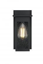 Elegant OD362W11BK - Dunton 7 inch Outdoor Pendant in Black