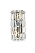 Elegant V2030W6C/RC - MaxIme 2 Light Chrome Wall Sconce Clear Royal Cut Crystal