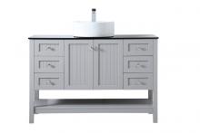 Elegant VF16248GR - 48 Inch Vessel Sink Bathroom Vanity in Gray