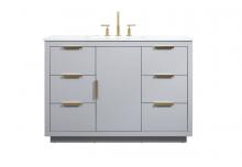 Elegant VF19448GR - 48 Inch Single Bathroom Vanity in Grey