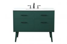 Elegant VF41042MGN - 42 Inch Bathroom Vanity in Green