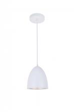 Elegant LD2406WH - Neutra 1 Light White Pendant