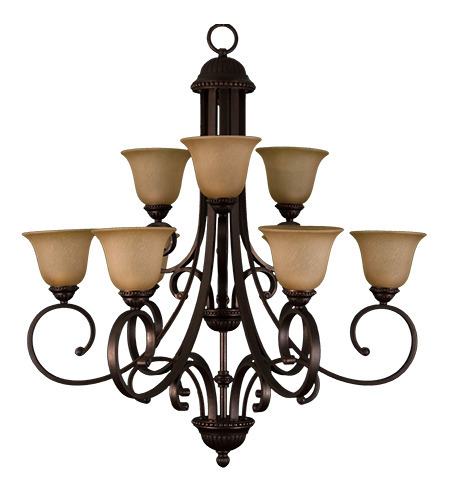 Alpine Series 9 Light Chandelier - RB