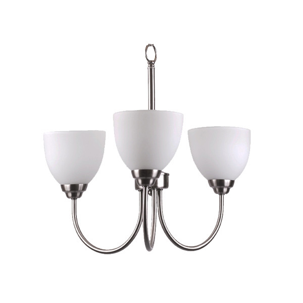 Laredo 3-Light Chandelier - NK White Glass