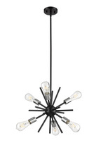 HOMEnhancements 70517 - Sputnik 6-Ligth 14" Chandelier - MB with NK Sockets