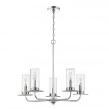 HOMEnhancements 70580 - Vivio 5-Light Clear Glass Chandelier - NK