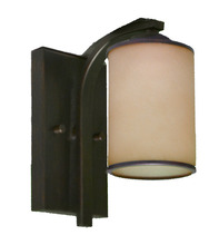 HOMEnhancements 18083 - Lexington 1 - Light Tea Stain Glass - Sconce - Rubbed Bronze