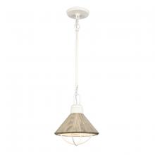 ELK Home 63156/1 - Cape May 9'' Wide 1-Light Mini Pendant - White Coral