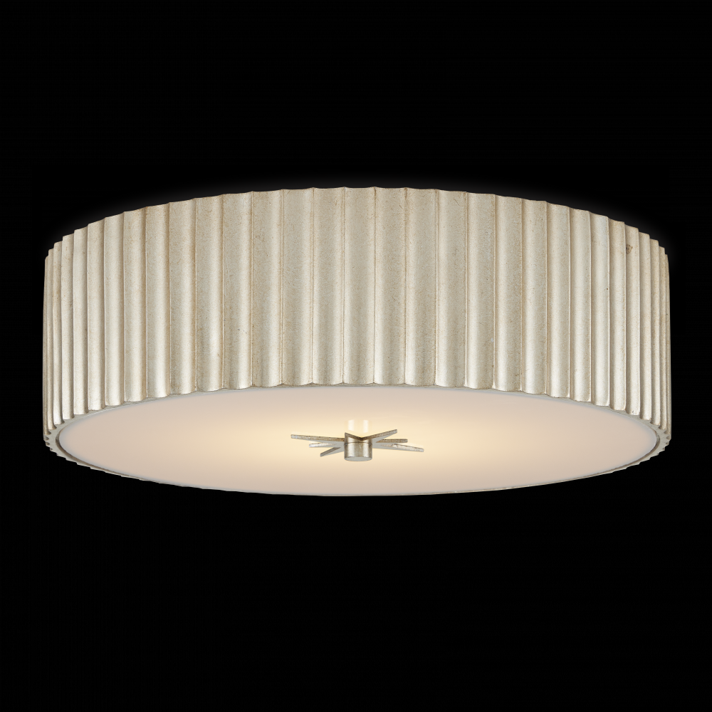 Caravel Silver Flush Mount