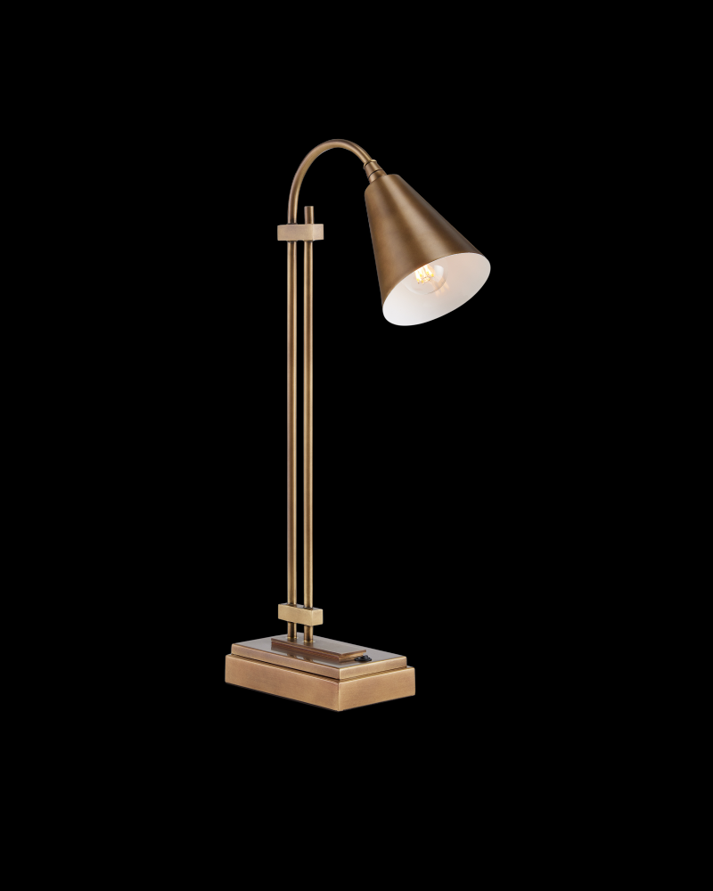 Symmetry Brass Desk Lamp