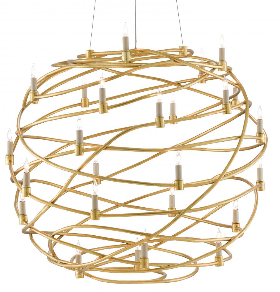 Franchette Gold Orb Chandelier