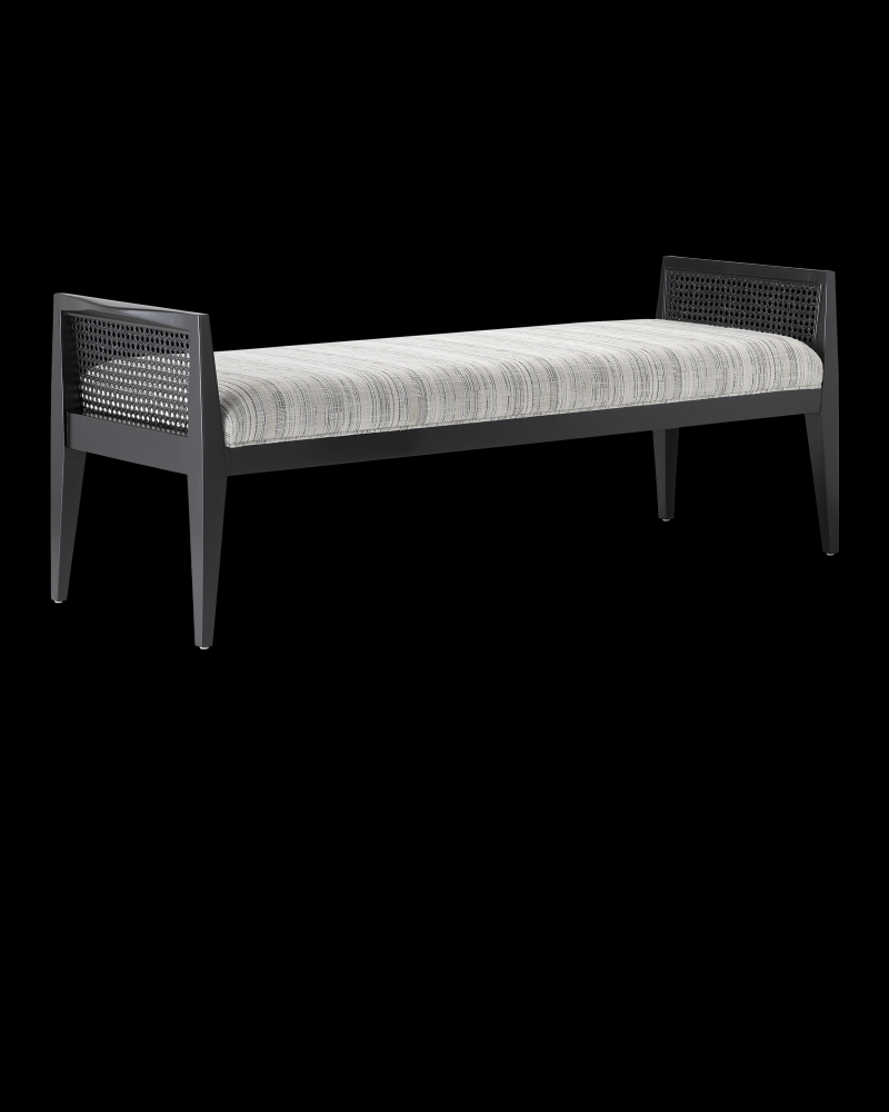 Teagan Black Bench, Attel Ivory