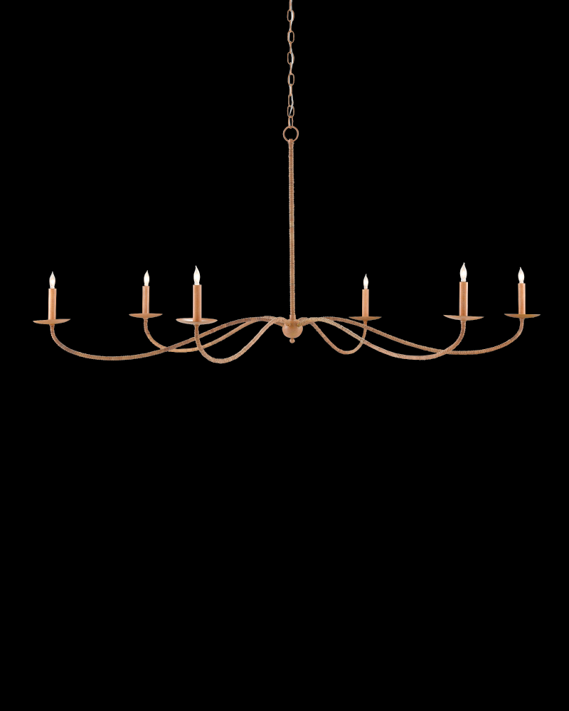 Saxon Large Tan Chandelier