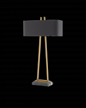 Currey 6000-0566 - Adorn Large Brass Table Lamp