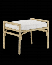 Currey 7000-1162 - Olisa Natural Ottoman, Rowann Pearl